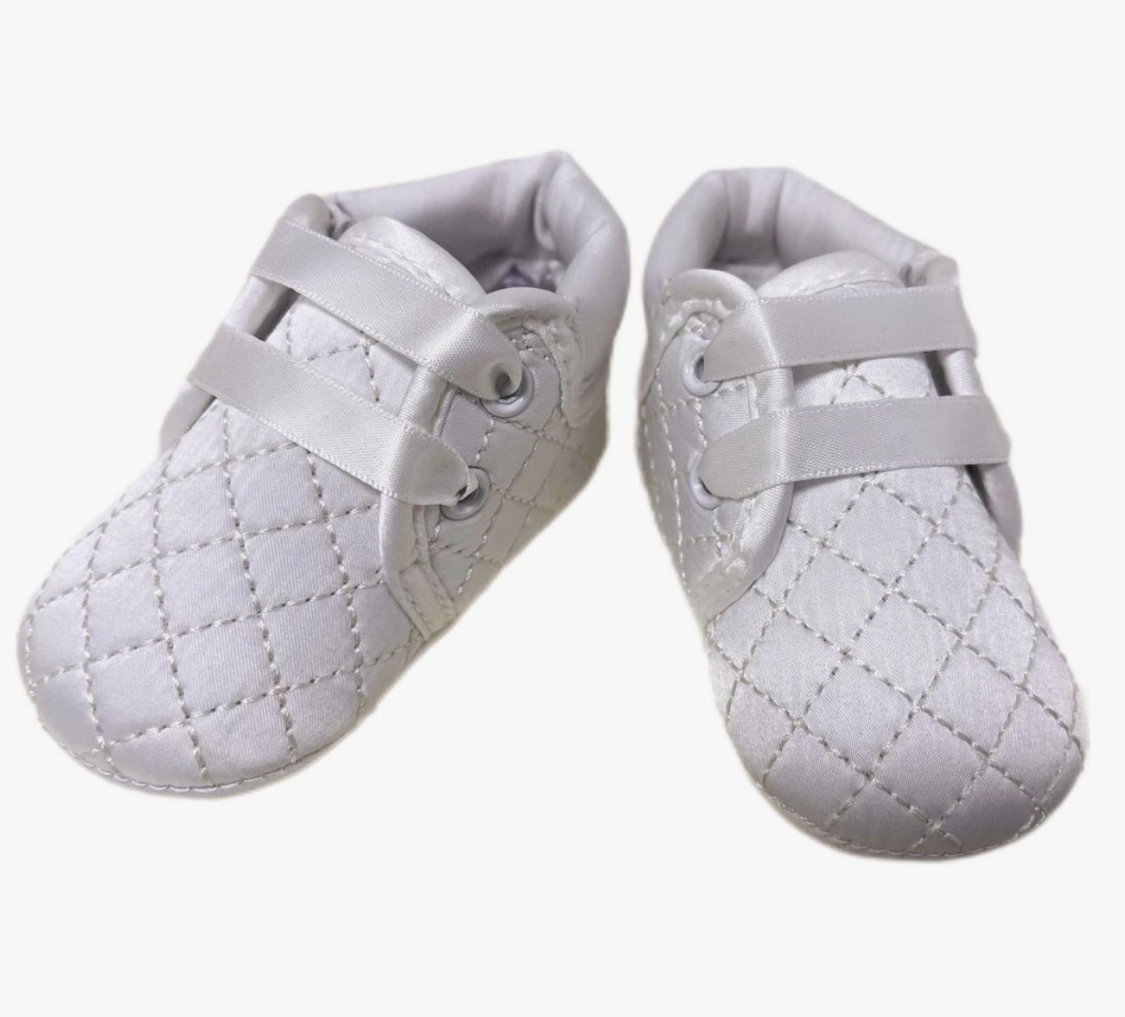 Carriage House Baby Boy Satin Christening Shoes | The Little French Hen